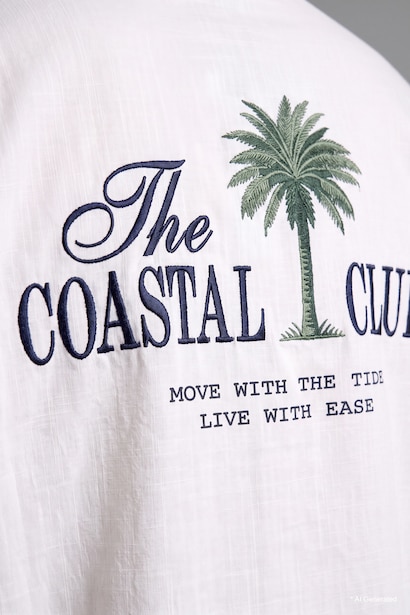 100% Cotton Oversize Printed Shirt