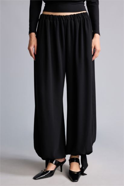 High Waist Balloon Fit Trousers