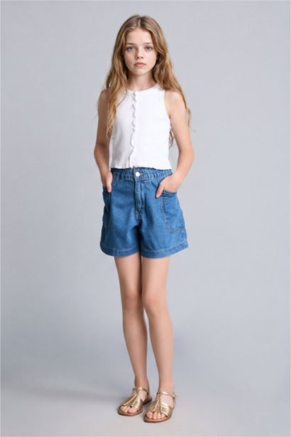 Girl 100% Cotton Denim Shorts
