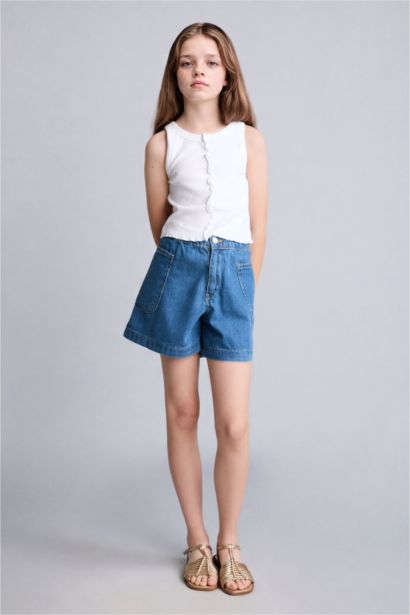 Girl 100% Cotton Denim Shorts