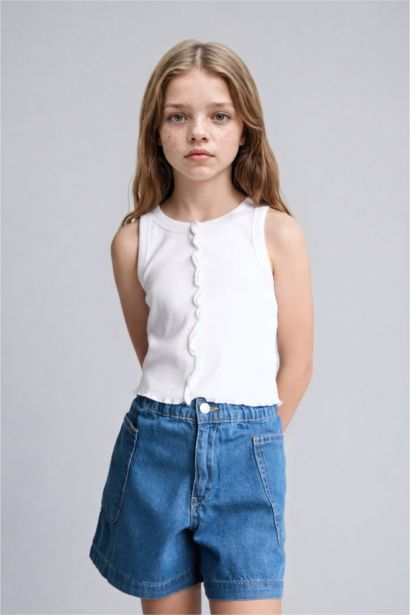 Girl 100% Cotton Denim Shorts