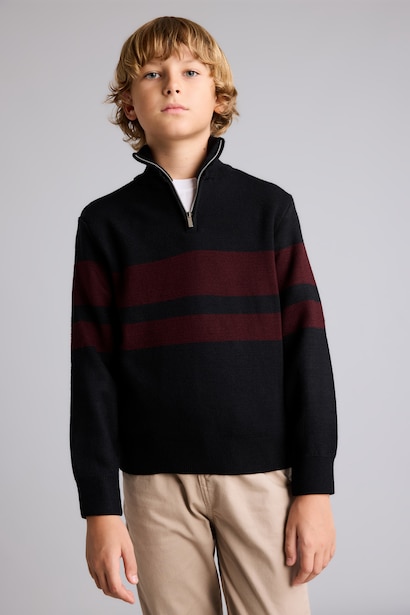 Boy Regular Fit Turtleneck Pullover