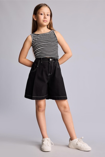 Short en jean pour fille