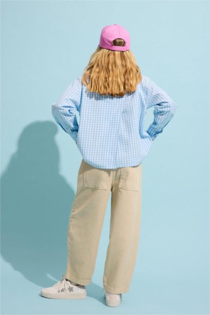 Baggy Fit Gabardine Trousers