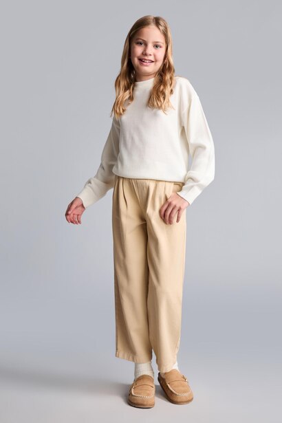 Baggy Fit Gabardine Trousers