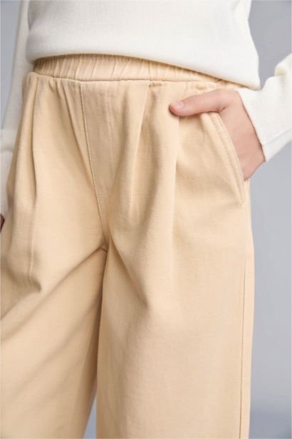 Baggy Fit Gabardine Trousers