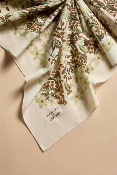 Manuka x Defacto Kadın Çiçek Desenli Pamuklu Bandana