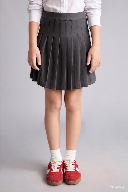 Girl Regular Fit Knitted Skirt