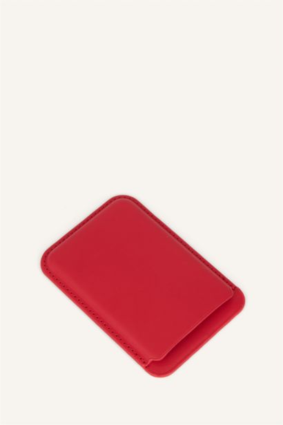 Magsafe Unisex Suni Deri Mıknatıslı Kartlık Cüzdan