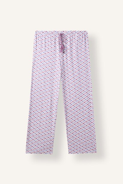 Relaxed Fit Desenli Pijama Takımı