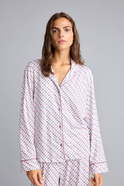 Regular Fit Desenli Pijama Takımı