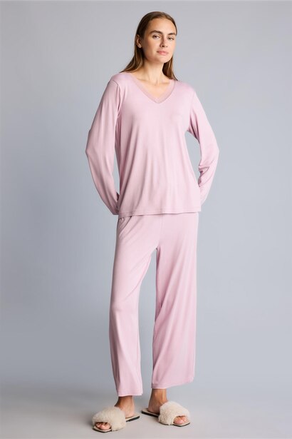 Regular Fit Uzun Kollu Pijama Takımı