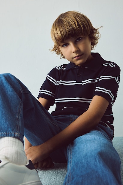 Boy Regular Fit Knit Polo T-Shirt