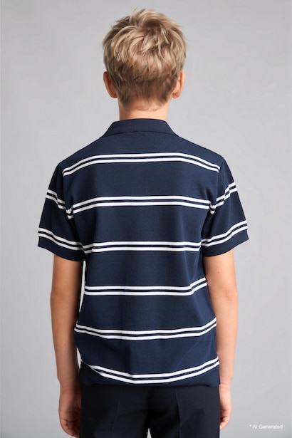 Boy Regular Fit Knit Polo T-Shirt