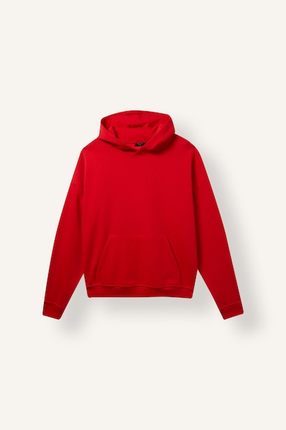 Oversize Kapüşonlu Basic Sweatshirt