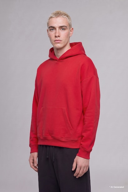 Oversize Fit Thick Fabric Hoodie
