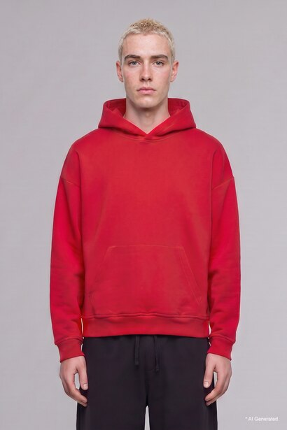 Oversize Fit Thick Fabric Hoodie