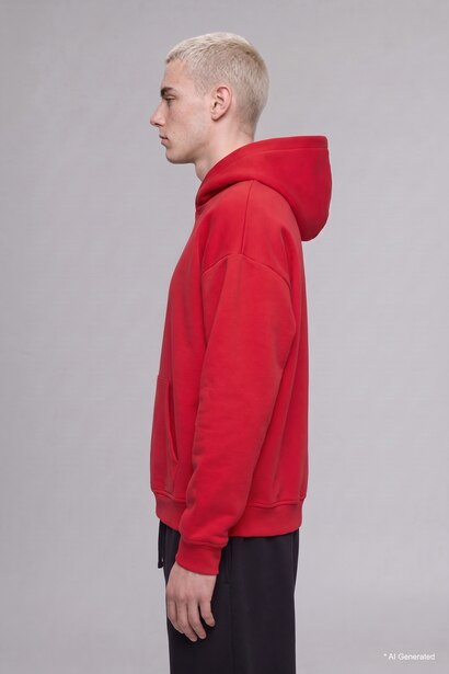 Oversize Fit Thick Fabric Hoodie