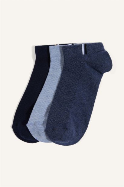 Pamuklu 3'Lü Patik Çorap