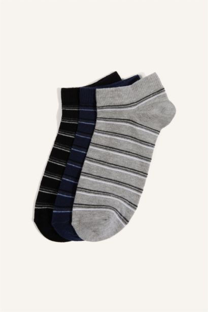 Pamuklu 3'Lü Patik Çorap