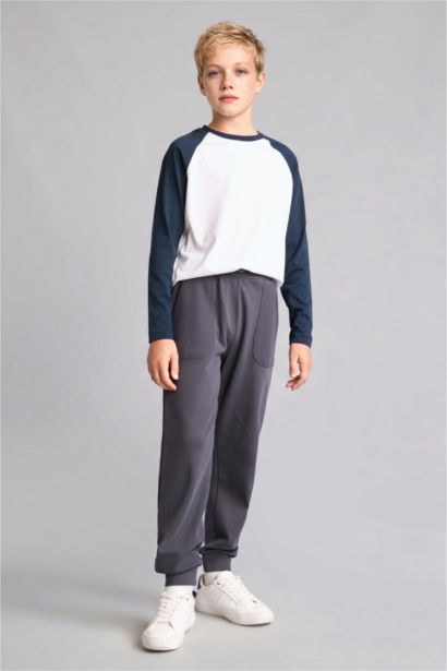 %100 Pamuk Jogger Fit Eşofman Altı Erkek Çocuk