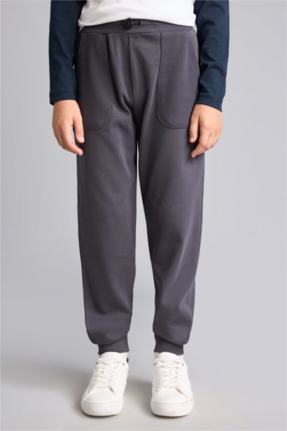 %100 Pamuk Jogger Fit Eşofman Altı Erkek Çocuk