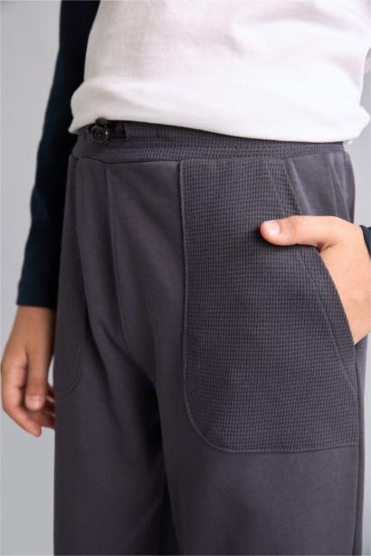 %100 Pamuk Jogger Fit Eşofman Altı Erkek Çocuk