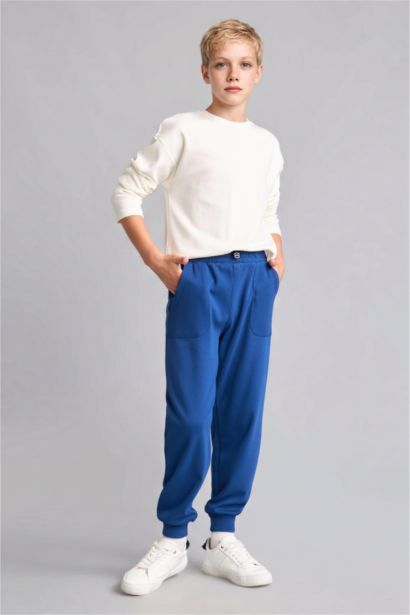 %100 Pamuk Jogger Fit Eşofman Altı Erkek Çocuk