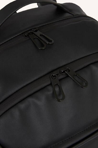 Faux Leather Backpack