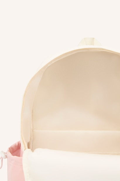 Girl Printed Multi-Pocket Backpack