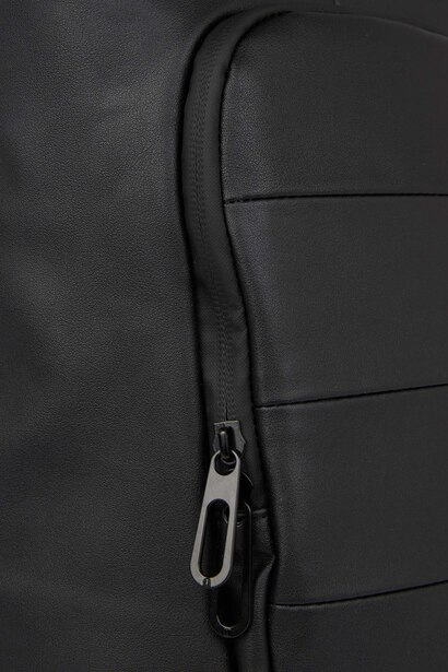 Faux Leather Crossbody Bag