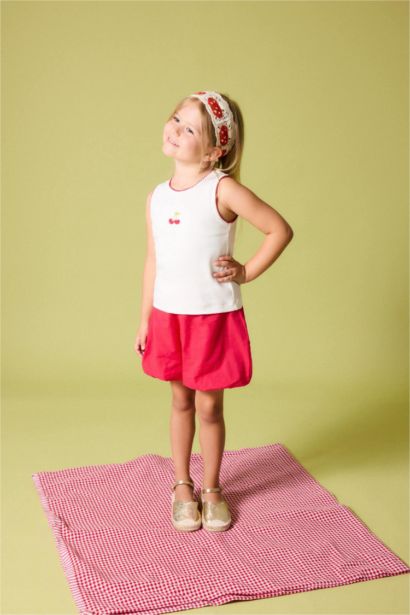 Baby Girl Balloon Fit Elastic Band Shorts