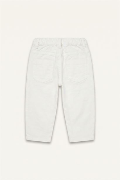 Baggy Fit İşlemeli Pantolon Kız Bebek