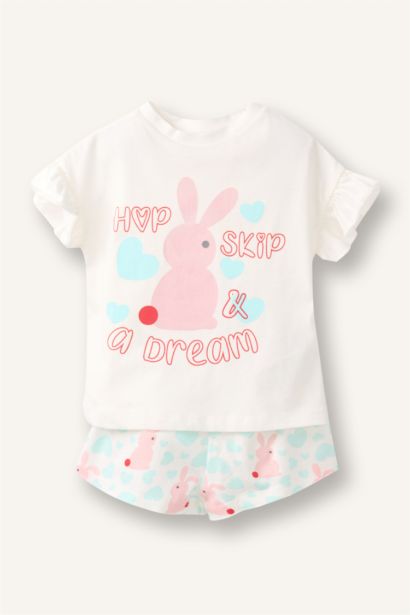 Fitilli 2'li Pijama Takımı Kız Bebek