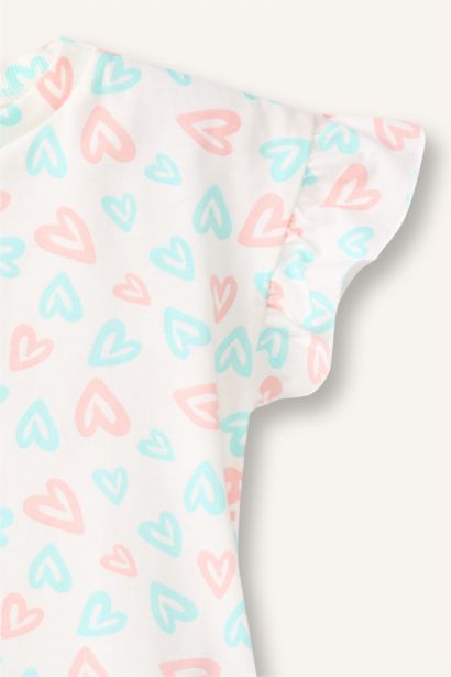Baskılı 2'li Pijama Takımı Kız Bebek
