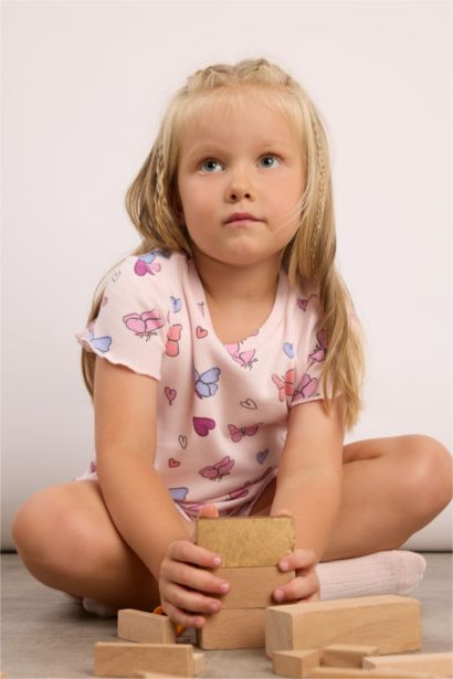 Şotlu 2'li Pijama Takımı Kız Bebek