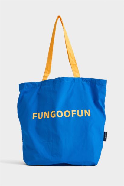 FunGooFun X Defacto Muz Figürlü Charm ve Katlanabilir Bez Kol Çantası