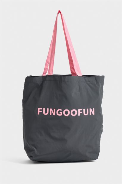 Fungoofun x Defacto Kadın Mini Siyah Bez Çanta