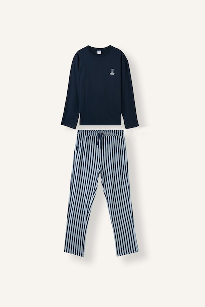 Regular Fit Uzun Kollu Baskılı Pijama Takım