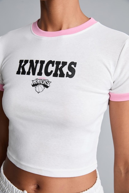 NBA Lisanslı Slim Fit Kısa Kollu Ribana Tişört
