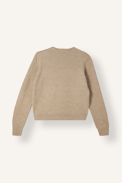 Regular Fit Bisiklet Yaka Basic Kazak