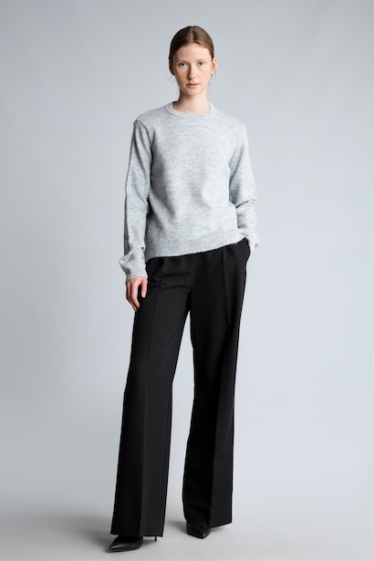 Regular Fit Basic Crew Neck Knit Pullover
