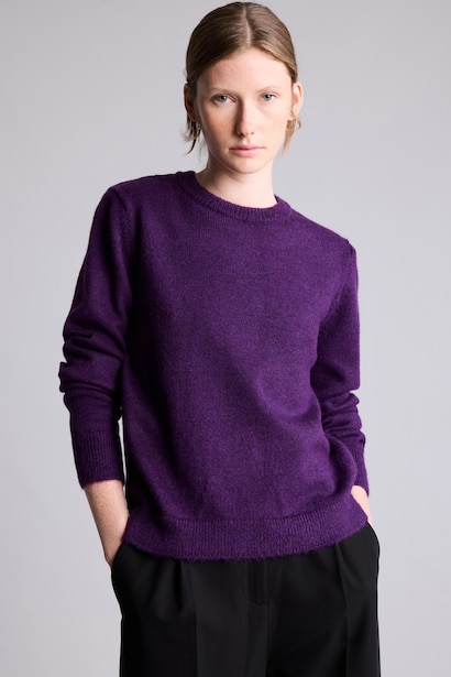 Regular Fit Basic Crew Neck Knit Pullover