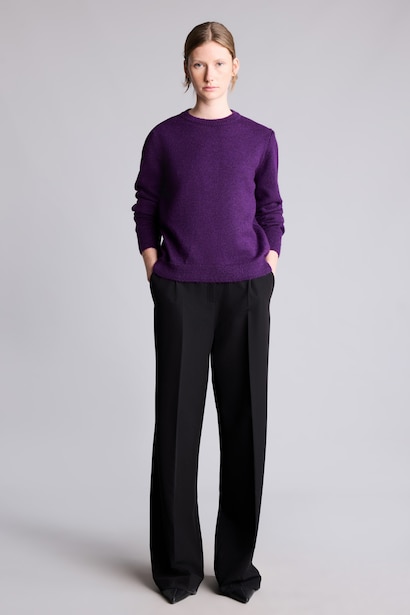 Regular Fit Basic Crew Neck Knit Pullover