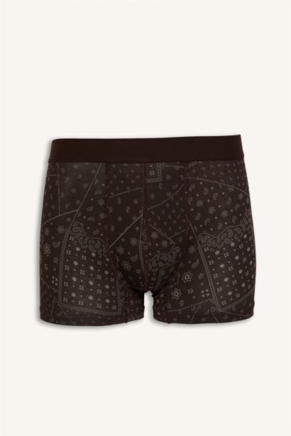 Regular Fit Desenli 3'lü Boxer