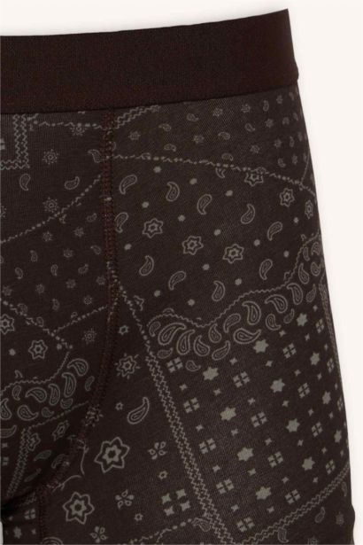 Regular Fit Desenli 3'lü Boxer