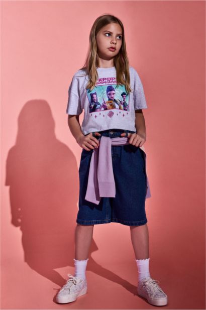 Girl Crop Short Sleeve T-Shirt