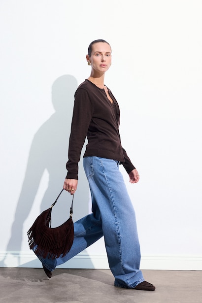 Regular Fit Düğmeli Basic Hırka