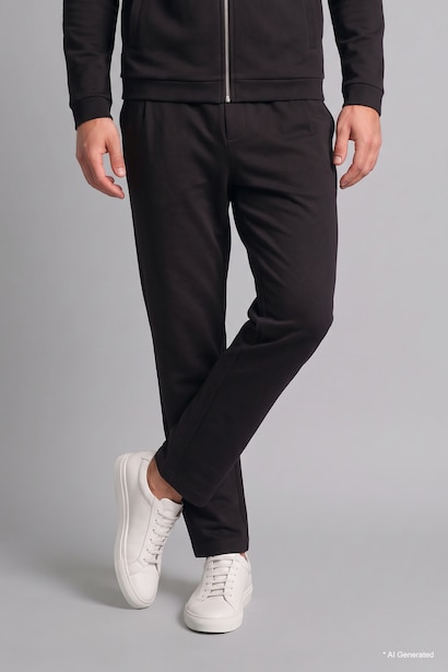 Relaxed Fit Düz Paça Eşofman Altı