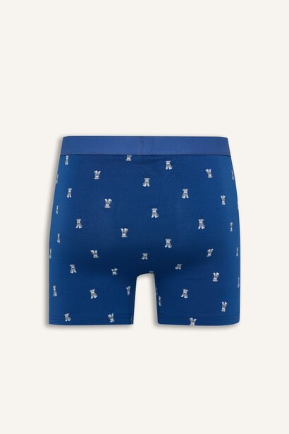 Regular Fit Elastic Waistband Patterned 3 Piece Boxers